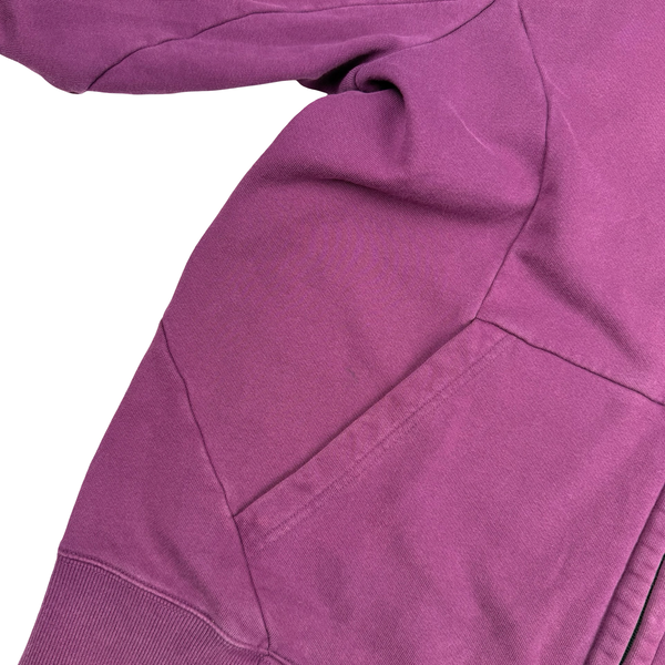 CP Company Purple Goggle Cotton Zip Up Hoodie - 3XL
