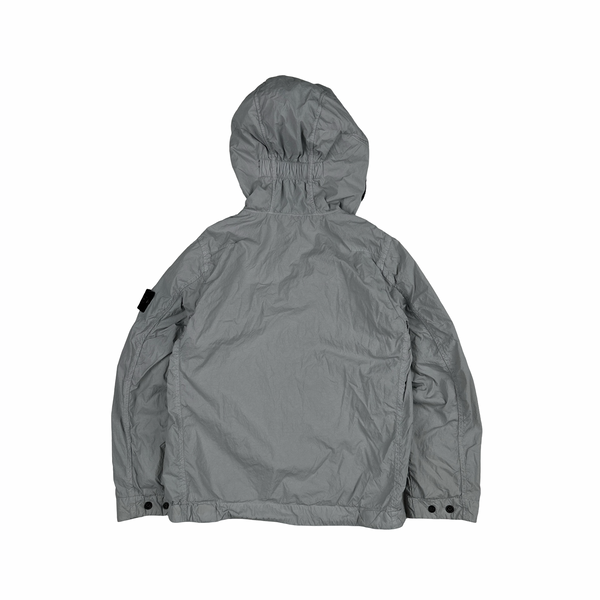 Stone Island Junior 2016 Grey Hooded zip up windbreaker Jacket - Age 8