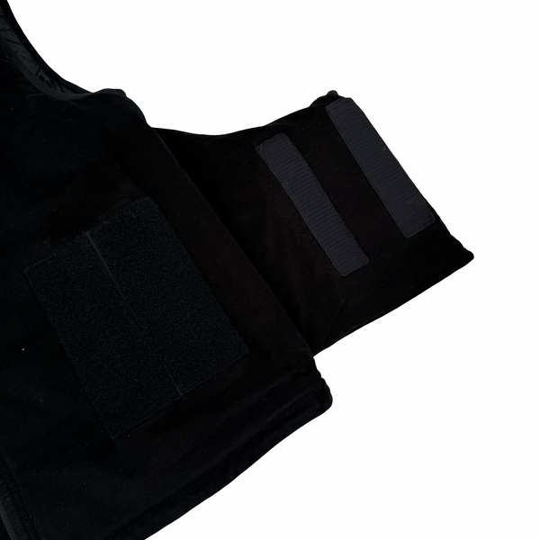 Stone Island 2020 Black Shadow Project Primaloft Moleskin Hooded Gilet - XXL