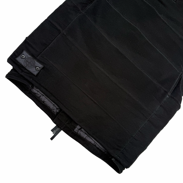 Stone Island 2020 Black Shadow Project Primaloft Moleskin Hooded Gilet - XXL