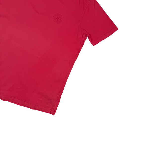 Stone Island 2014 Ruby Spellout Short Sleeve cotton T Shirt - XL