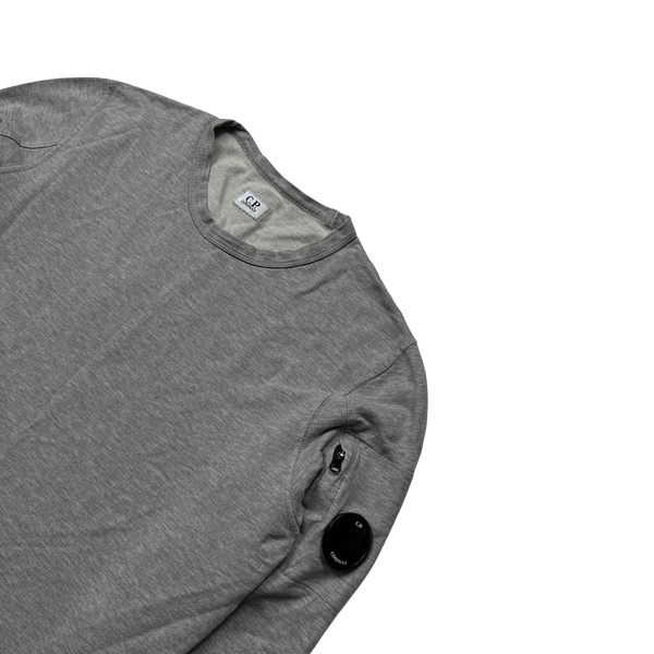 CP Company Light Grey Cotton Sweatshirt - Medium