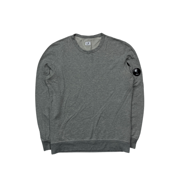CP Company Light Grey Cotton Sweatshirt - Medium