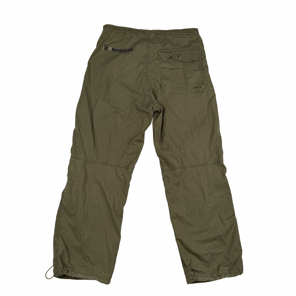 Maharishi Spellout Cargo Cotton Trousers - Small