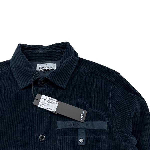 Stone Island 2022 Spellout Corduroy Overshirt - Small