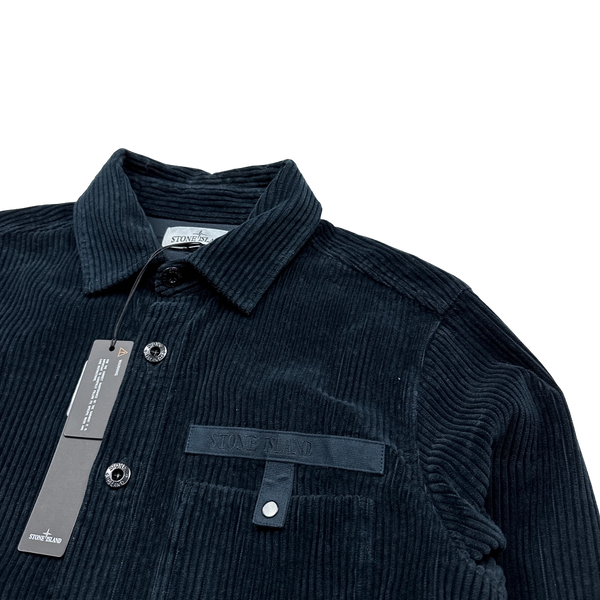 Stone Island 2022 Spellout Corduroy Overshirt - Small