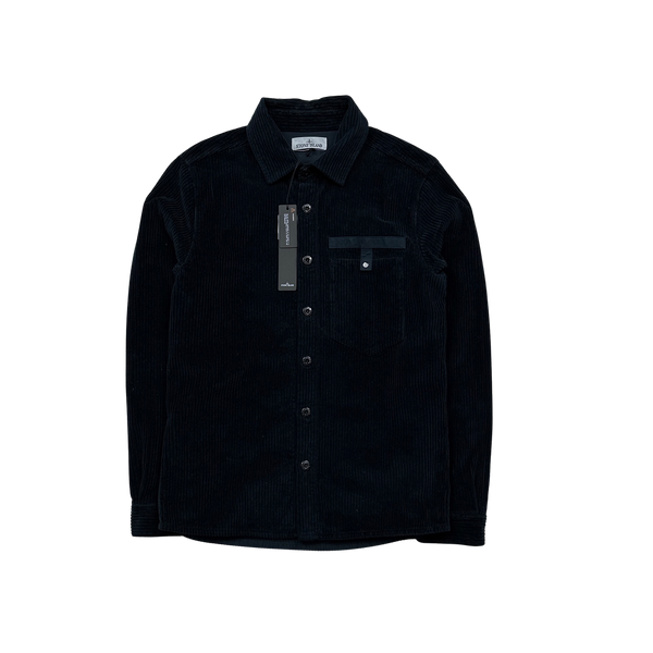 Stone Island 2022 Spellout Corduroy Overshirt - Small