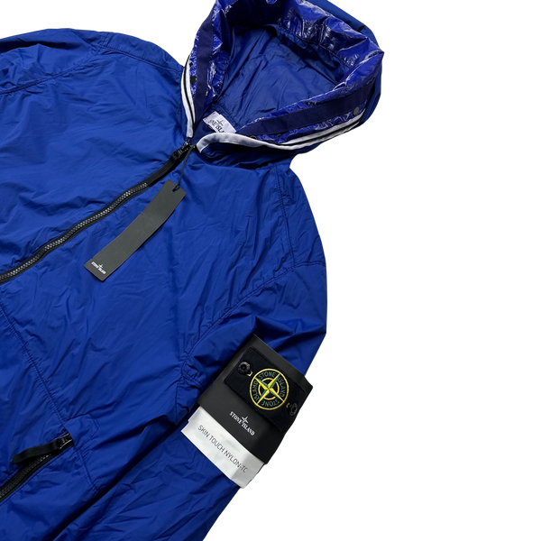 Stone Island 2022 Blue Nylon Skin Touch TC Jacket - Large