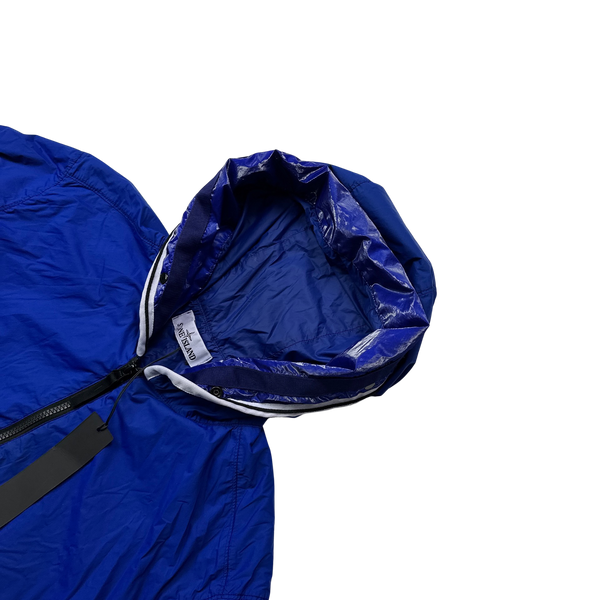 Stone Island 2022 Blue Nylon Skin Touch TC Jacket - Large