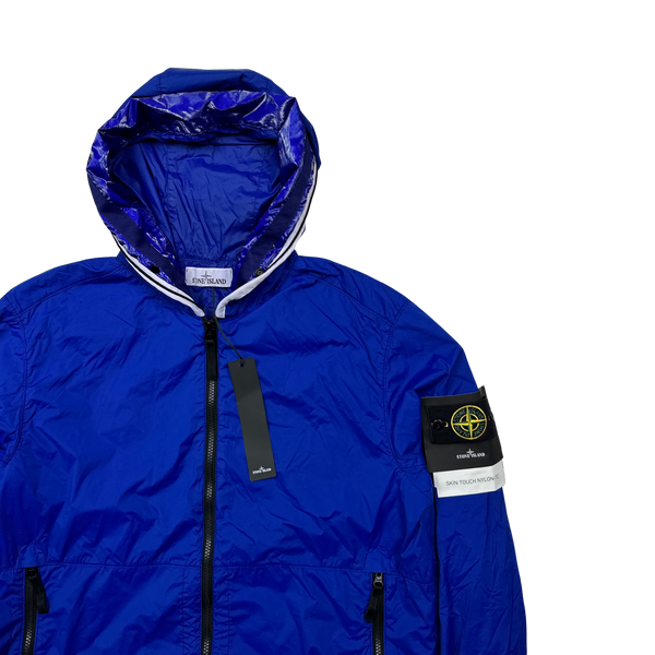 Stone Island 2022 Blue Nylon Skin Touch TC Jacket - Large