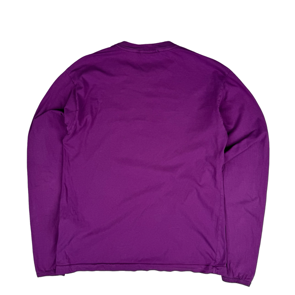 Stone Island 2018 Purple Long sleeve Cotton T Shirt - Medium