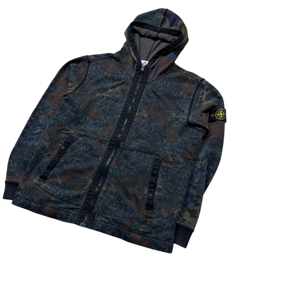 Stone Island 2013 Digital Camo Zipped Hoodie - XL