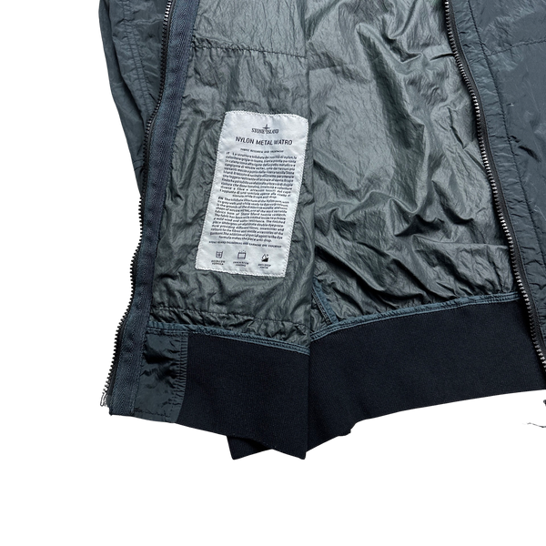 Stone Island 2018 Navy Nylon Metal Watro Hooded Jacket - Small