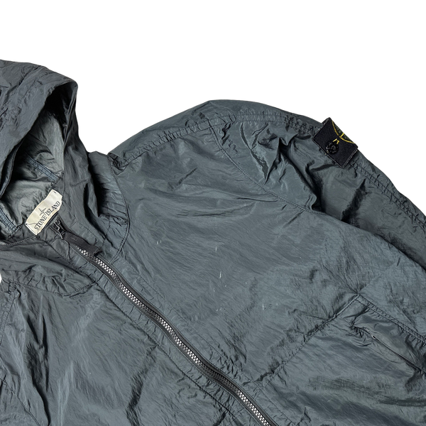 Stone Island 2018 Navy Nylon Metal Watro Hooded Jacket - Small
