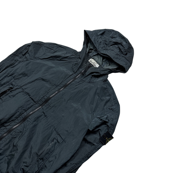 Stone Island 2018 Navy Nylon Metal Watro Hooded Jacket - Small