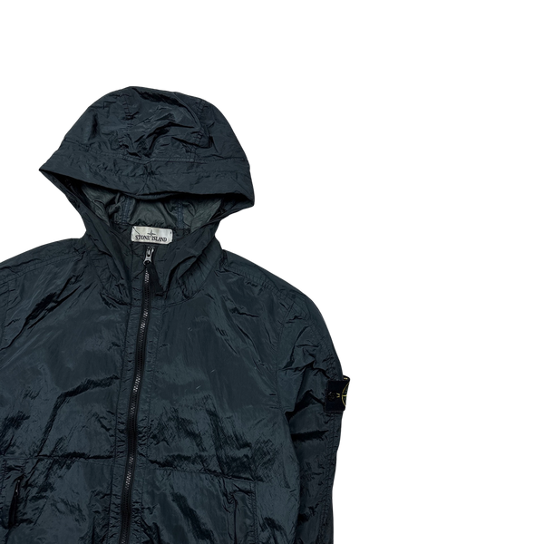 Stone Island 2018 Navy Nylon Metal Watro Hooded Jacket - Small