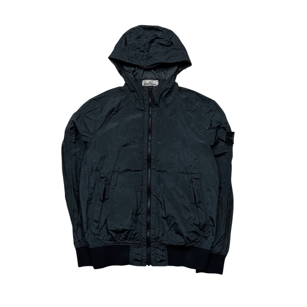 Stone Island 2018 Navy Nylon Metal Watro Hooded Jacket - Small