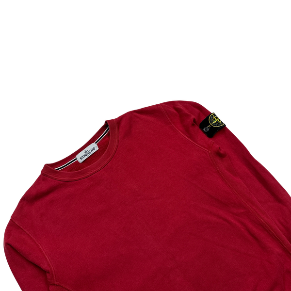 Stone Island Red 2012 Crewneck Cotton Sweatshirt - Medium