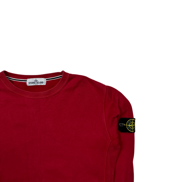 Stone Island Red 2012 Crewneck Cotton Sweatshirt - Medium