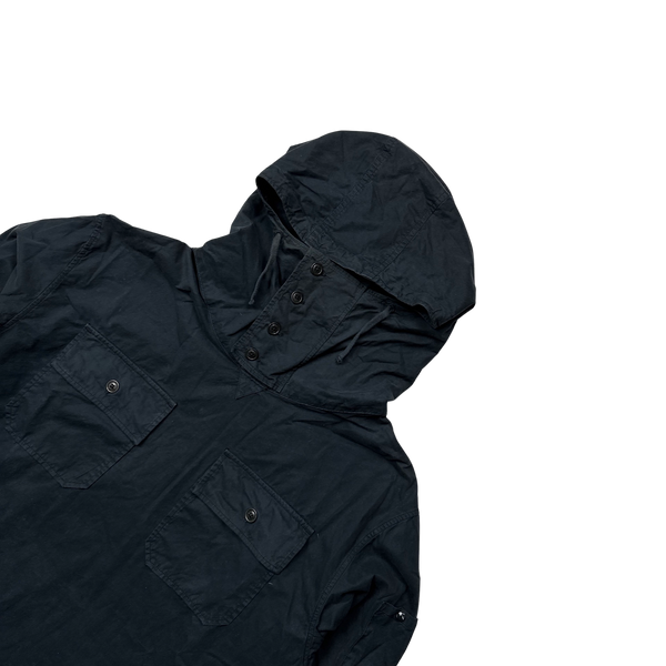 CP Company Navy Cotton Gabardine Smock - Large