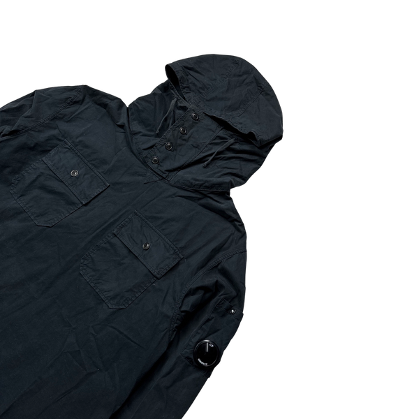CP Company Navy Cotton Gabardine Smock - Large