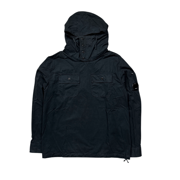 CP Company Navy Cotton Gabardine Smock - Large