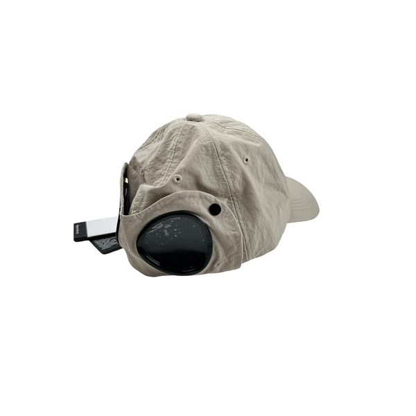 CP Company X Palace Beige Goggle Spellout Cap - Large
