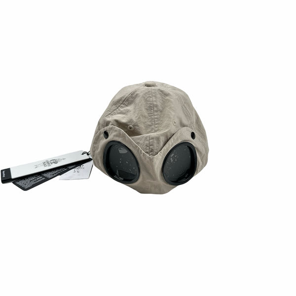 CP Company X Palace Beige Goggle Spellout Cap - Large