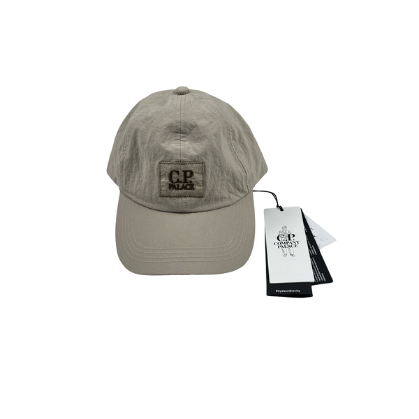 CP Company X Palace Beige Goggle Spellout Cap - Large