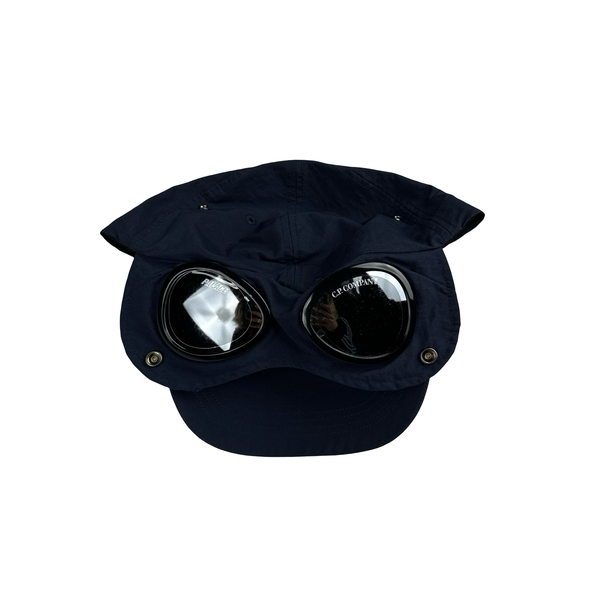 CP Company X Palace Navy Goggle Spellout Cap - Medium