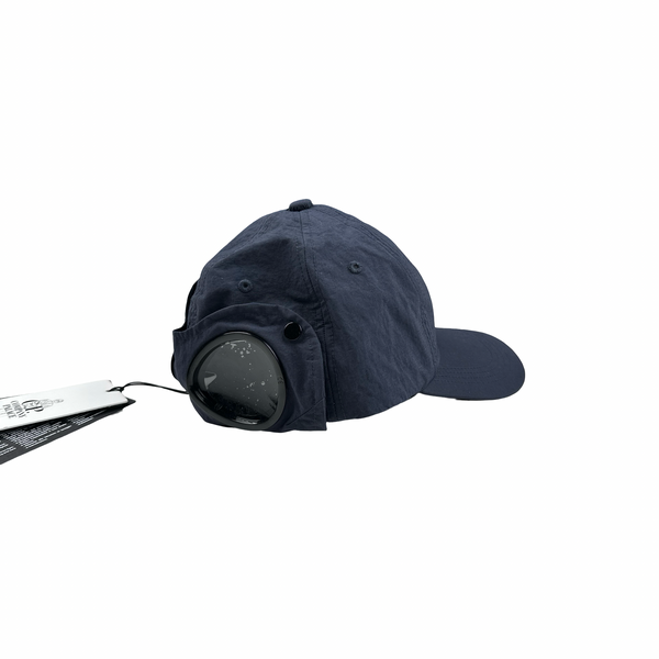 CP Company X Palace Navy Goggle Spellout Cap - Medium