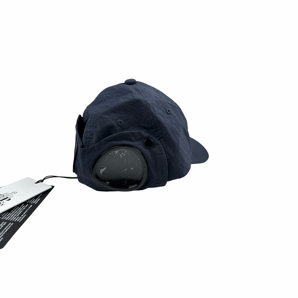 CP Company X Palace Navy Goggle Spellout Cap - Medium
