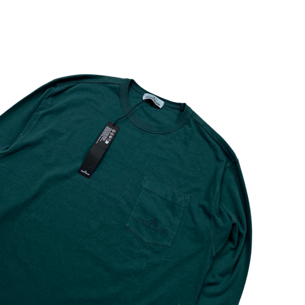 Stone Island 2023 Spellout Longsleeve T Shirt - Large