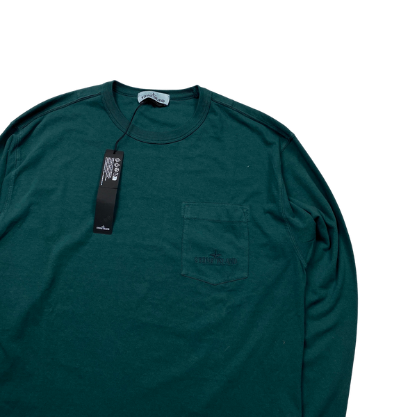 Stone Island 2023 Spellout Longsleeve T Shirt - Large