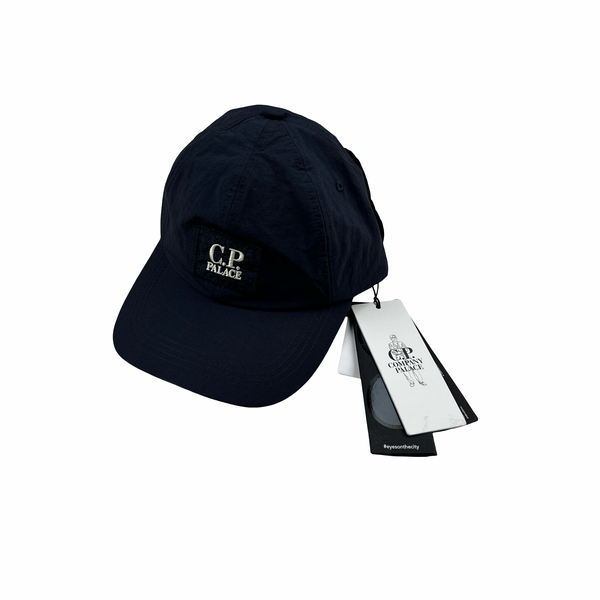 CP Company X Palace Navy Goggle Spellout Cap - Medium