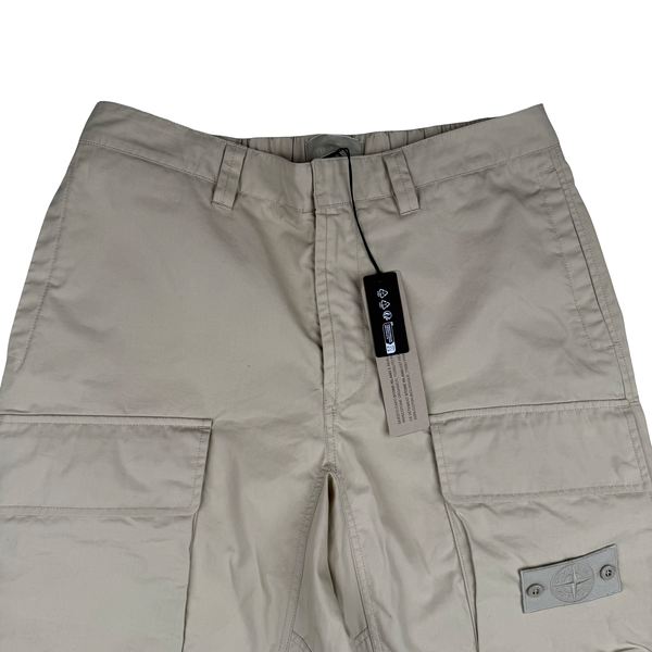 Stone Island 2024 Beige Loose Fit Cargos - 34" Large