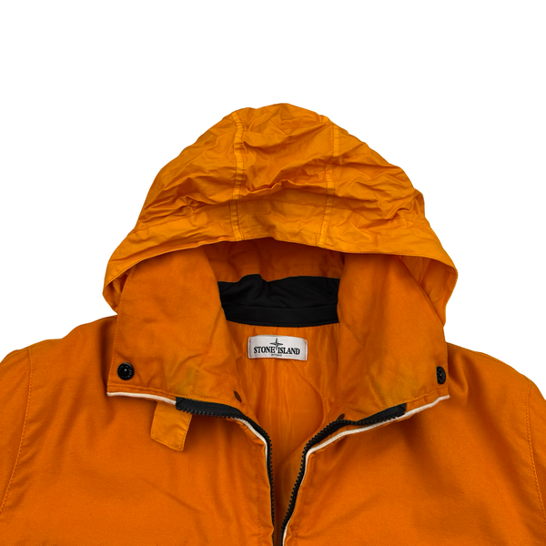 Stone Island 2012 Orange Mil Spec Diagonal Wool Jacket - Large