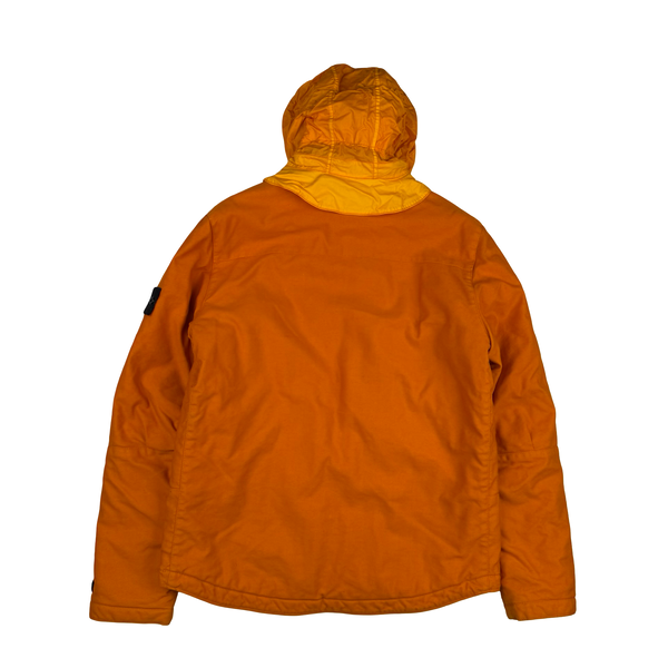 Stone Island 2012 Orange Mil Spec Diagonal Wool Jacket - Large