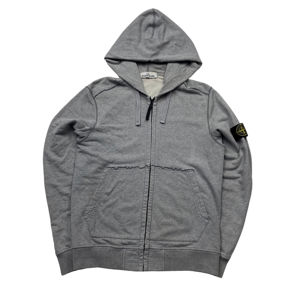 Stone Island 2019 Light Grey Hoodie - Medium