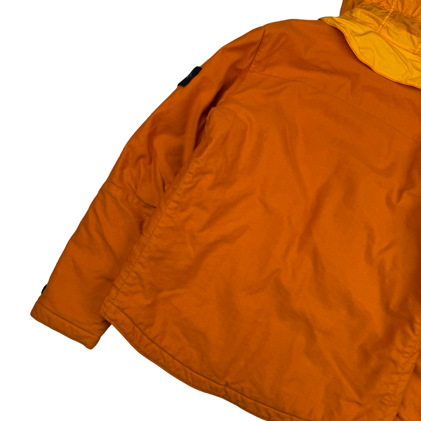 Stone Island 2012 Orange Mil Spec Diagonal Wool Jacket - Large