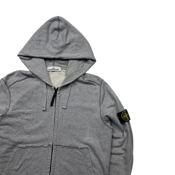 Stone Island 2019 Light Grey Hoodie - Medium