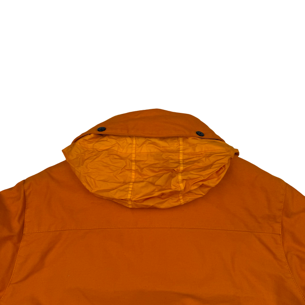 Stone Island 2012 Orange Mil Spec Diagonal Wool Jacket - Large