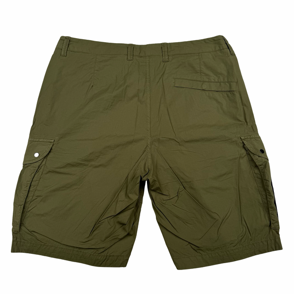 Stone Island 2021 Khaki Cotton Cargo Shorts - 32"