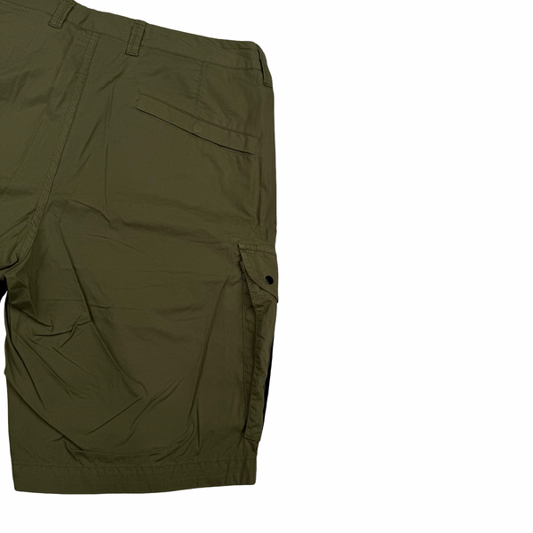 Stone Island 2021 Khaki Cotton Cargo Shorts - 32"