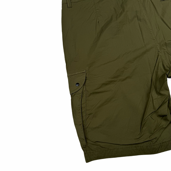 Stone Island 2021 Khaki Cotton Cargo Shorts - 32"