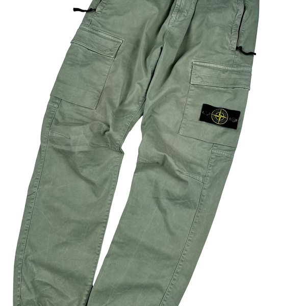 Stone Island 2022 Green RE T Cargo Trousers - 30"