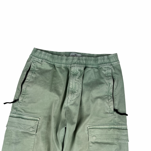 Stone Island 2022 Green RE T Cargo Trousers - 30"