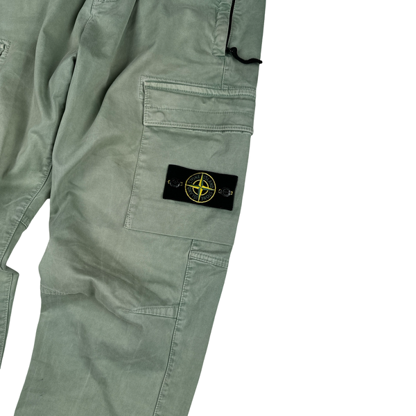 Stone Island 2022 Green RE T Cargo Trousers - 30"