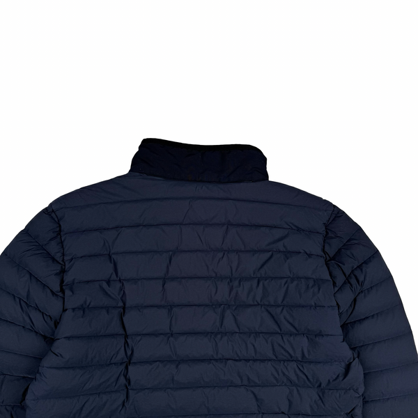 Stone Island 2019 Navy Blue Down Filled Loom Woven Puffer Jacket - Medium