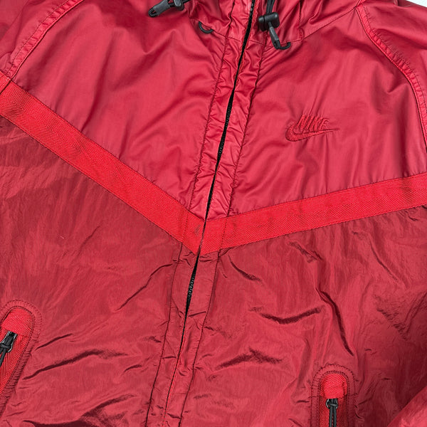 Stone Island x Nike Red Mussola Gommata Nylon Metal Jacket - Medium